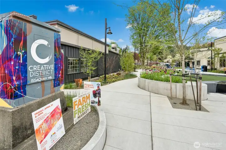 Nearby Front Street with shops, dining, and local amenities.  - Creative District, wine and art walks, farmers market, parks, restaurants and more