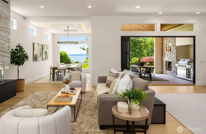 Open floorplan is perfect for entertaining