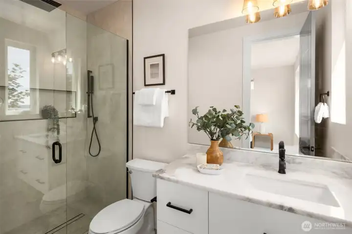 main floor private guest bath