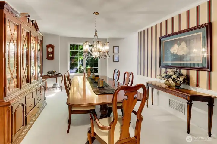 Formal dining room.