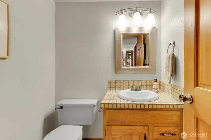 Main floor powder room.