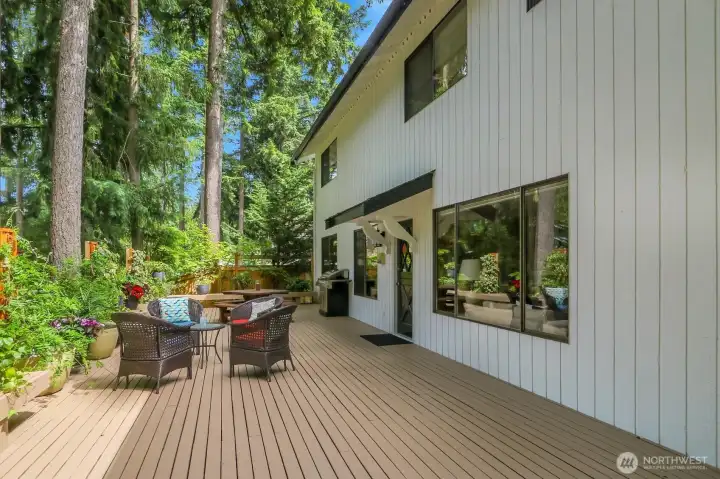 View of the deck without
