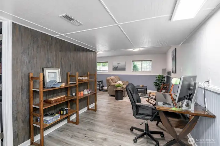 Tons of space downstairs, not photographed a storage room.