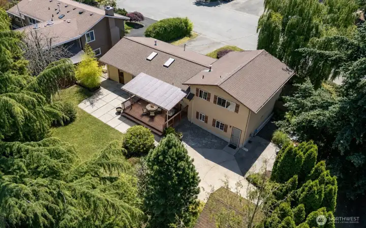 A view from the back, not pictured here is the sports court.