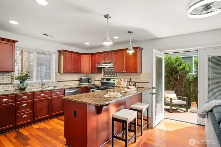 large breakfast bar