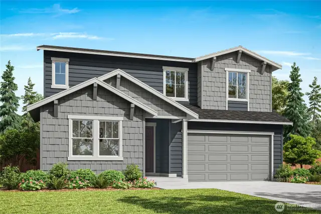 Exterior Rendering of Homesite 16.