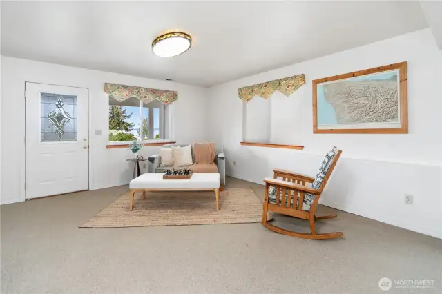 On the lower level, you have many options and lots of room to create different spaces!