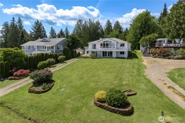 The home has great curb appeal and is situated far enough off the street to enjoy that big, grassy yard!