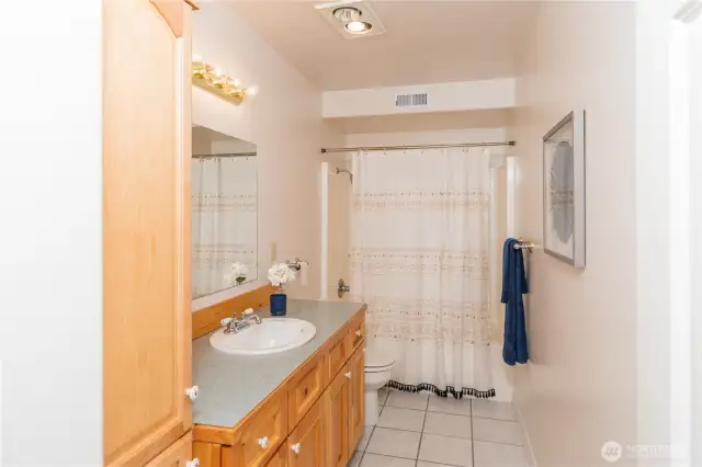 Full bath on the lower level.
