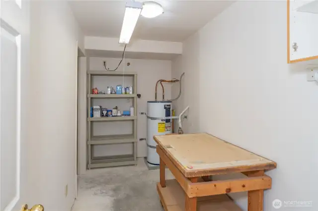 One of 2 storage rooms on the lower level; there is plenty of storage in this home!