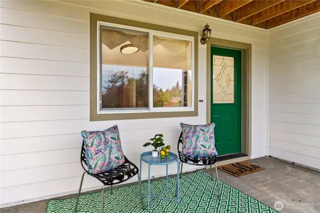 You'll love this cool space on the patio during the hot summer days!