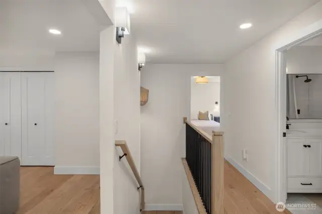Walls removed and staircase redesigned for a full on modern high level feel and look