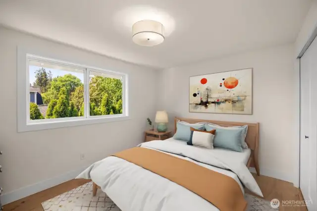 3rd bdrm is spacious enough for any age (virtually staged)