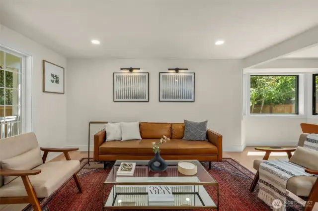 Spacious formal living is ideal for entertaining and hosting