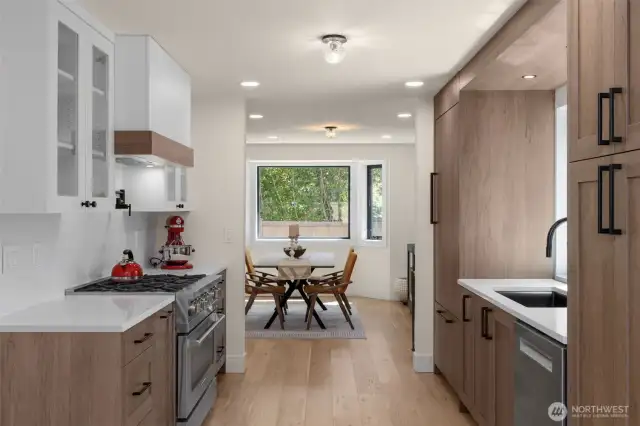 Chef's kitchen will blows you away. Italian cabinetry, quartz counters, so much design.