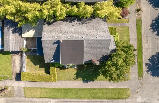 Drone shot from directly above.