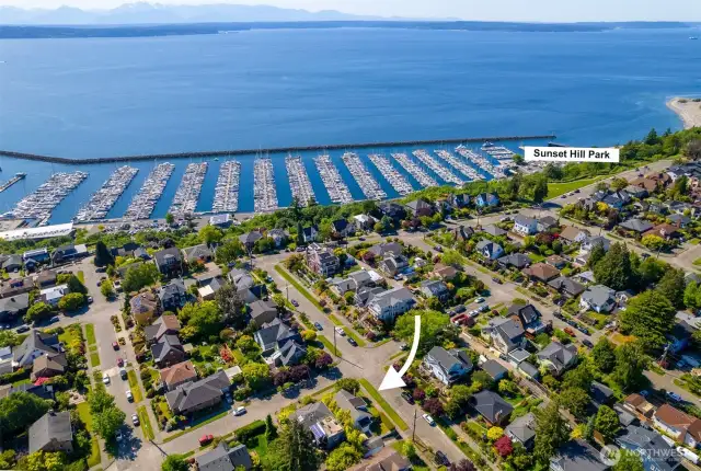 Sunset Hill Park is just two blocks away.