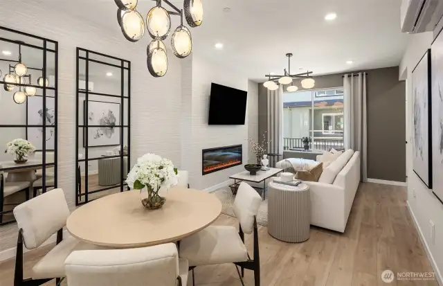 Photos are of a furnished similar floorplan