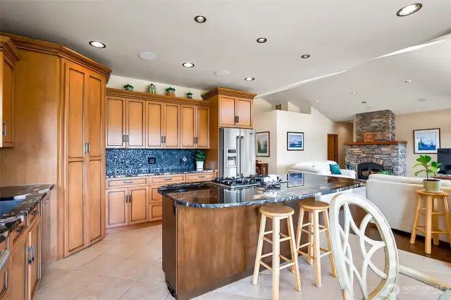 Gourmet custom chef's kitchen
