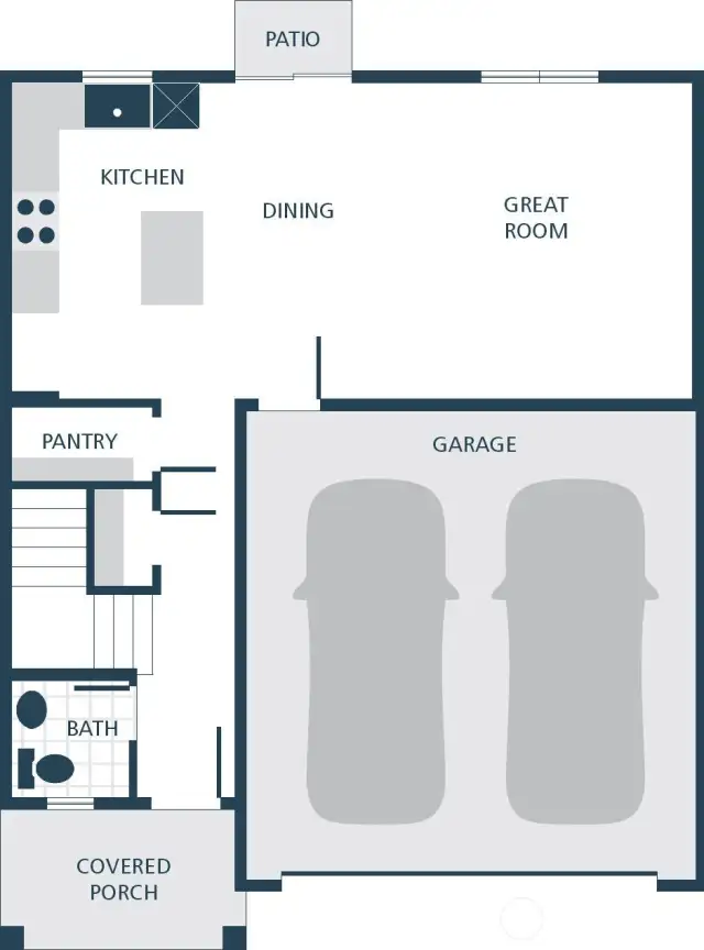 Photographs are for illustrative purposes only. Features, finishes, interior/exterior colors, landscaping and floorplan shown may vary from actual homes built.