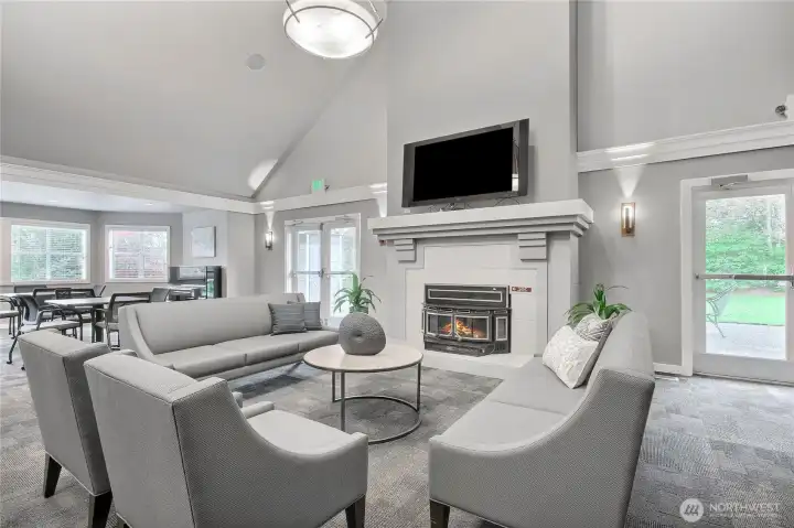 Clubhouse gathering area.