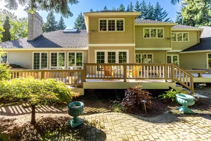 Expansive decks and patio