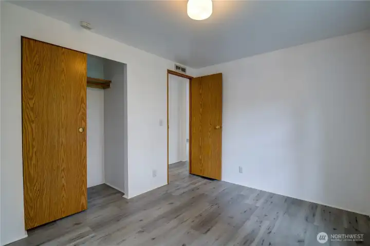 Double closets in Primary Bedroom.
