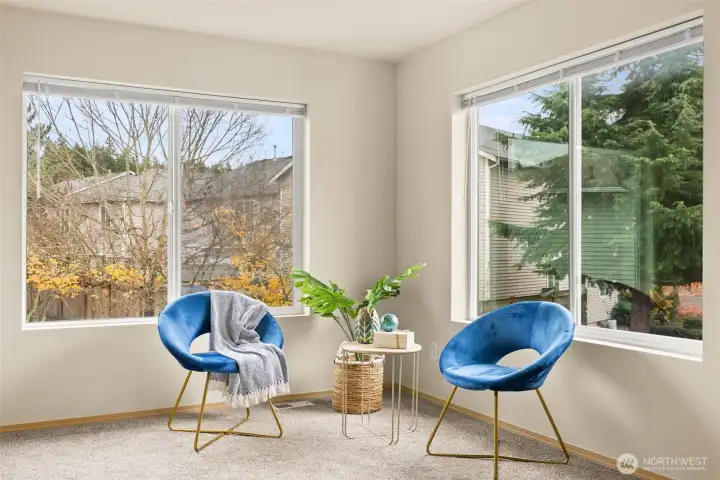 Massive Primary Bedroom with 2 walk-in closets