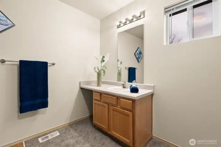 Spacious Primary Bath with 2nd walk-in closet