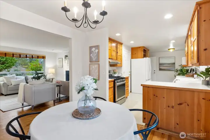 Open concept floor plan