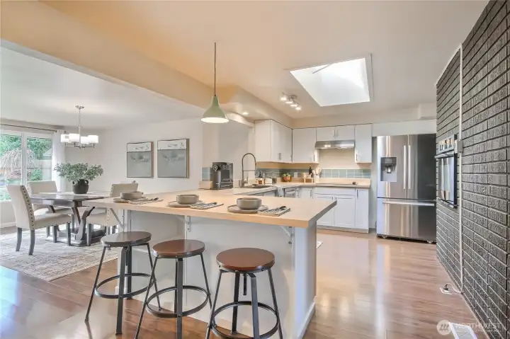 Breakfast bar adjacent to the dining area