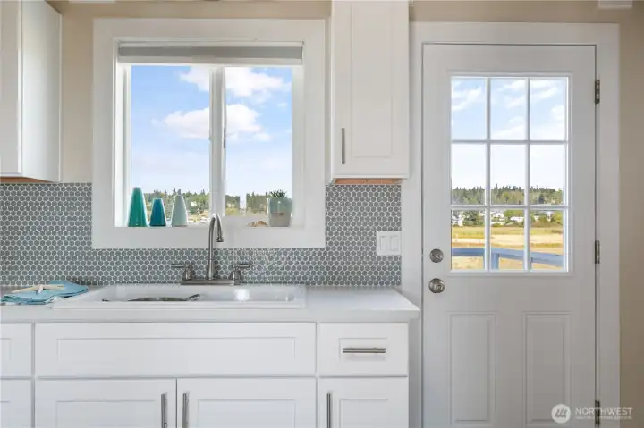 Back door to BBQ Deck