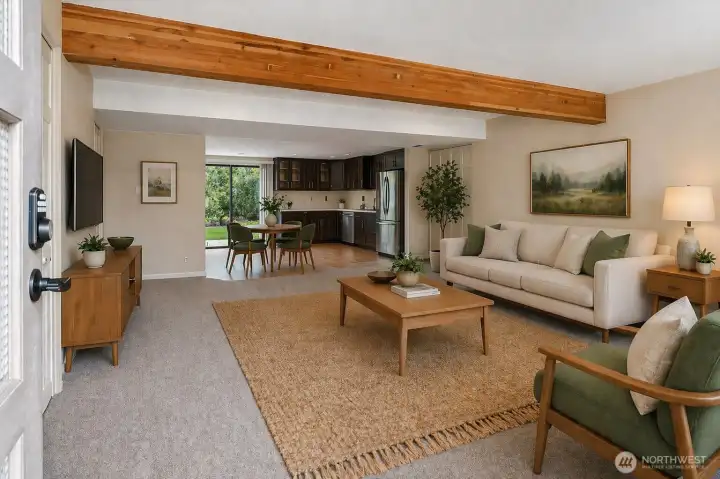 View as you enter the ADU-like area (virtually staged)