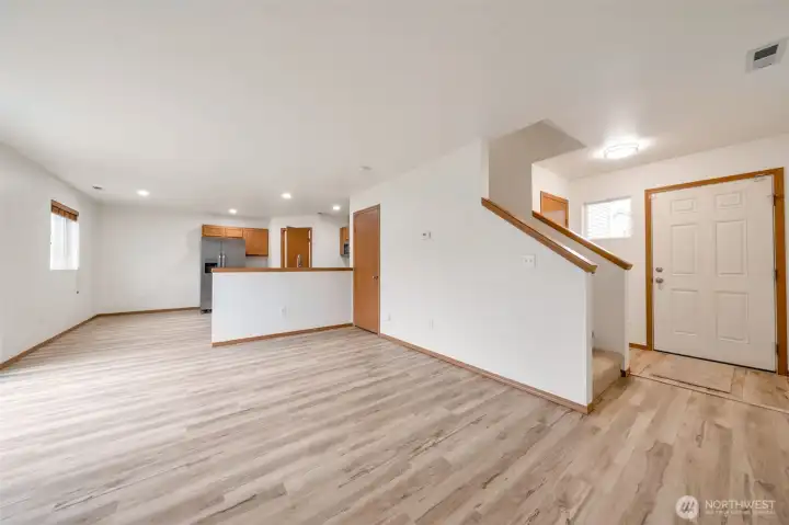 New LVP Flooring through the main level