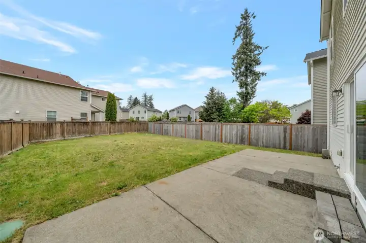 BBQ and Summer Entertaining on your level patio. Fully fenced back yard too!