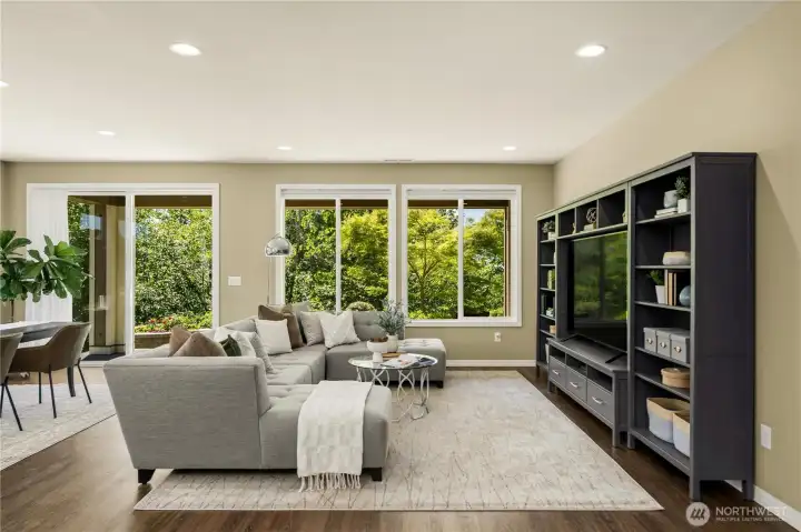 Spacious and inviting great room.