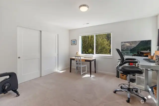 Nice sized Bedroom that is being used as an addtional remote office.