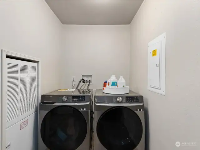 New washer and dryer stay