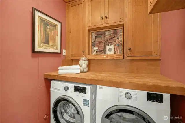 Laundry room on the main floor