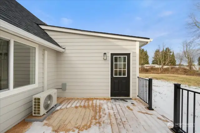 Back deck for entertaining