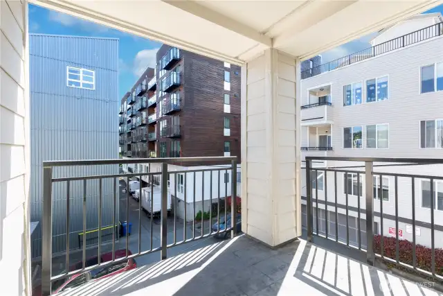 Sun-filled balcony