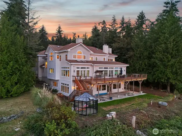 Back of mansion from water