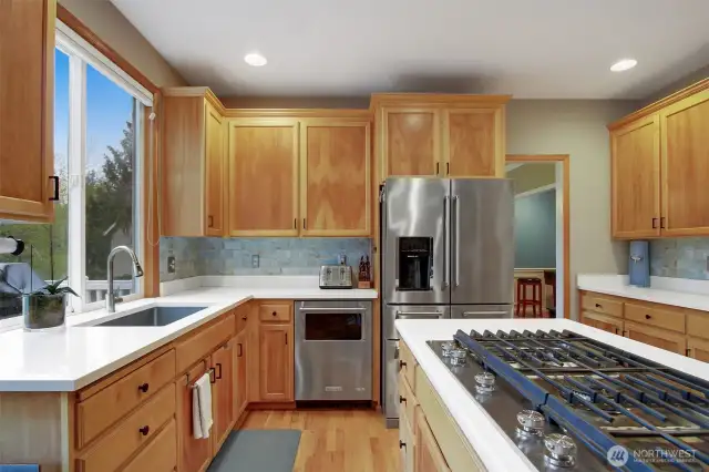 Light filled Kitchen.
