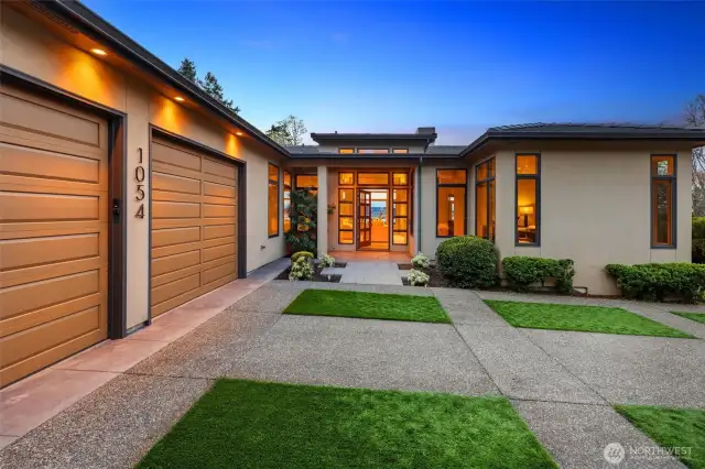 Grand entrance on coveted Waverly Way—where style meets stunning views.