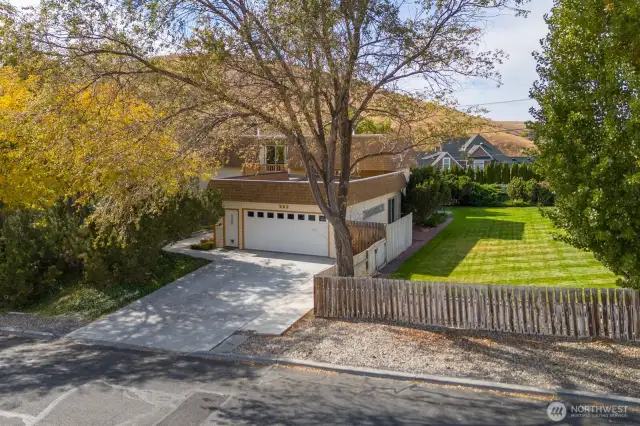 Welcome Home. Lots of privacy from all the mature trees.