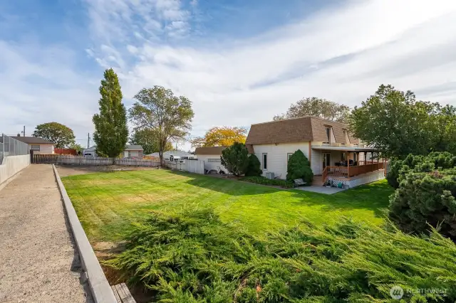 Huge yard.