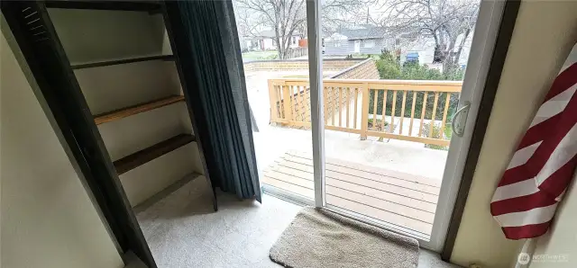Slider to rooftop deck