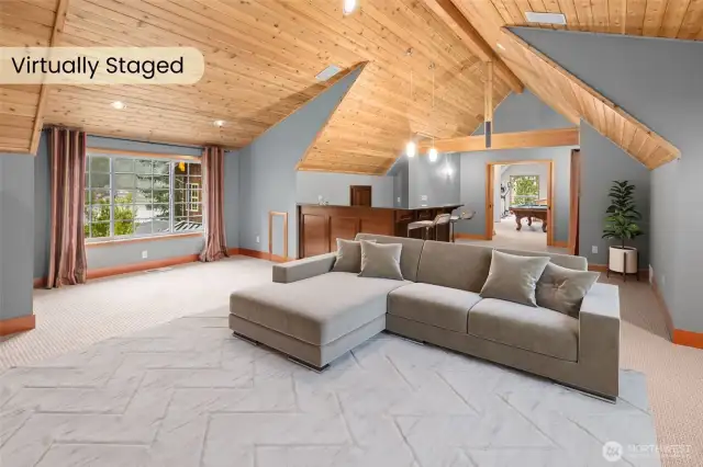 This room can be a movie room, game room, or anything you can dream of.  So much space!
