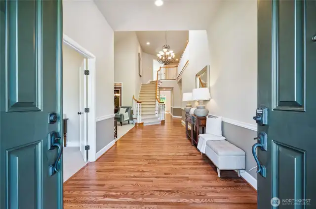 Open the door to space, style, and sophistication. Newly resurfaced genuine hardwood floors.