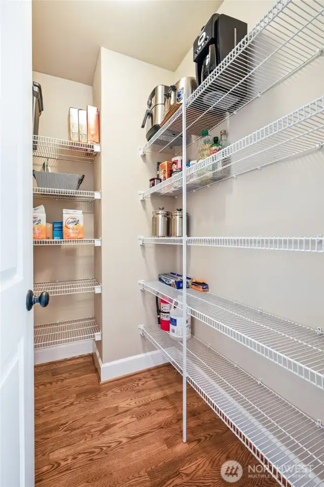 Walk in pantry.